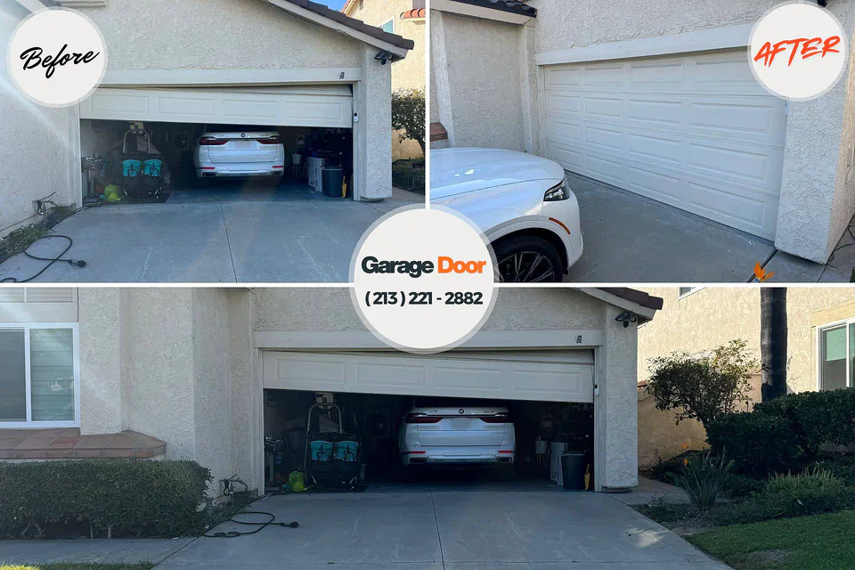 Before and after: garage door repair Neptune City, NJ